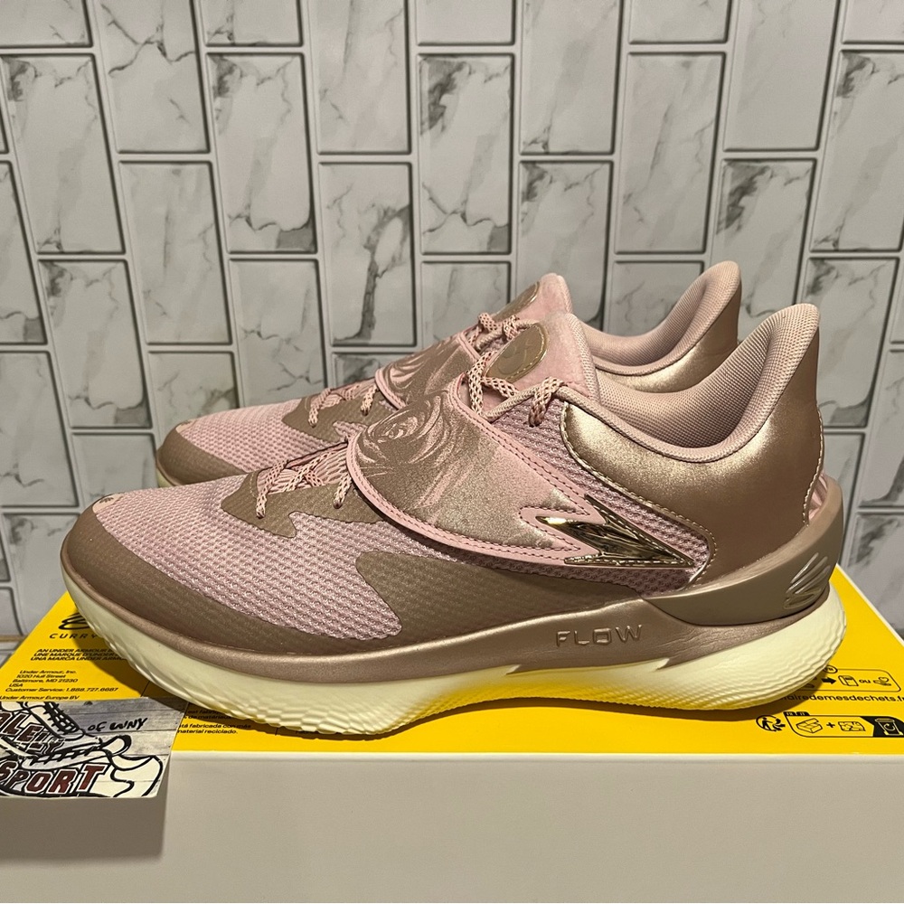 New Under Armour UA Curry Fox 1 Basketball Shoes Pink Gold NBA NCAA Men’s 12